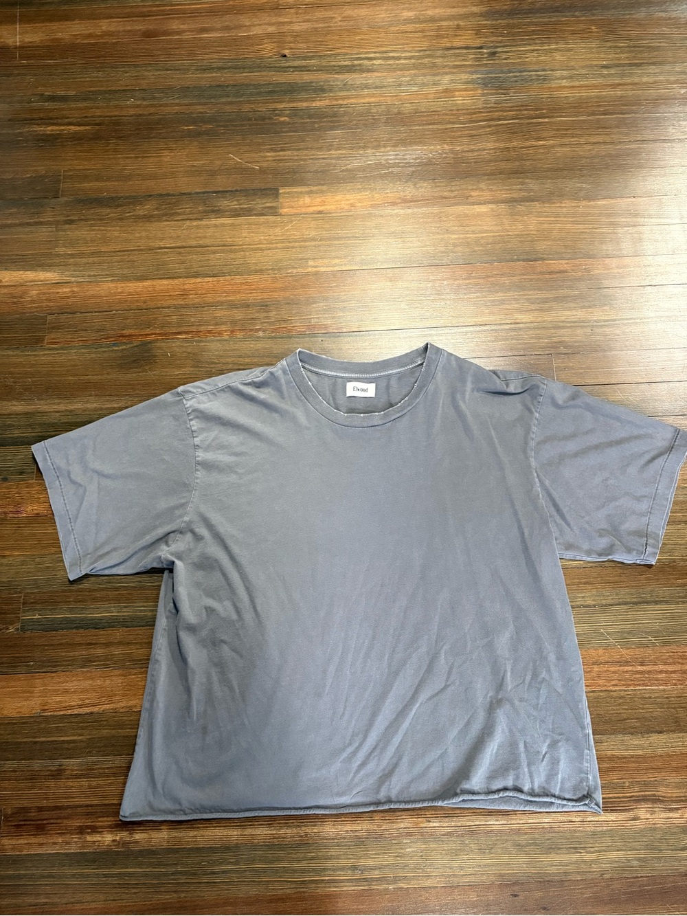 Relaxed Crew Neck T-Shirt in Slate Blue